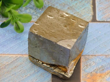 NATURAL FORMATION SPANISH PYRITE CUBE ROCK STONE LAPIDARY SPECIMEN
