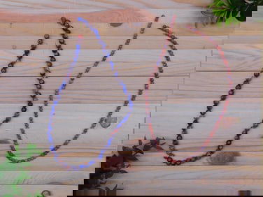 AFRICAN TRADE BEADS ROCK STONE LAPIDARY SPECIMEN