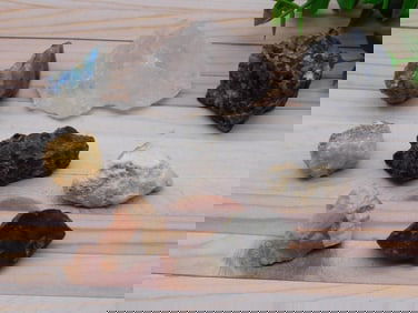 MIXED ROUGH LOT ROCK STONE LAPIDARY SPECIMEN