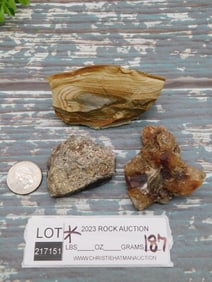 MIXED ROUGH LOT ROCK STONE LAPIDARY SPECIMEN