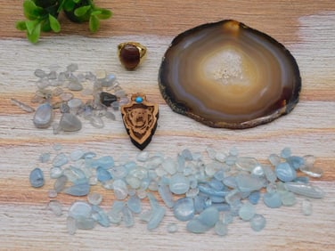 MIXED LOT ROCK STONE LAPIDARY SPECIMEN