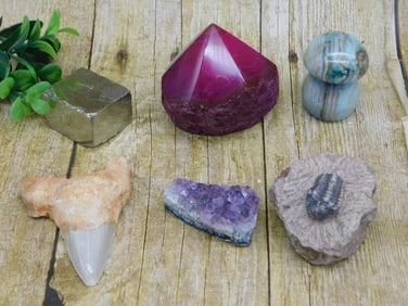 MIXED LOT ROCK STONE LAPIDARY SPECIMEN