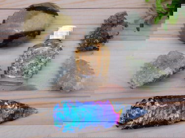 MIXED ROUGH LOT ROCK STONE LAPIDARY SPECIMEN