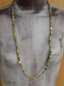 AFRICAN TRADE BEADS ROCK STONE LAPIDARY SPECIMEN