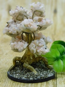 RHODONITE TREE ROCK STONE LAPIDARY SPECIMEN