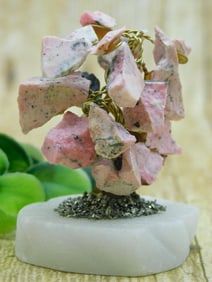 RHODONITE TREE ROCK STONE LAPIDARY SPECIMEN