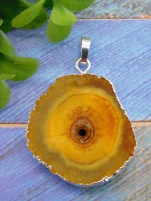 STALACTITE PENDANT ROCK STONE LAPIDARY SPECIMEN