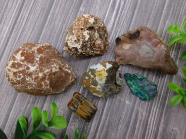 MIXED LOT ROCK STONE LAPIDARY SPECIMEN