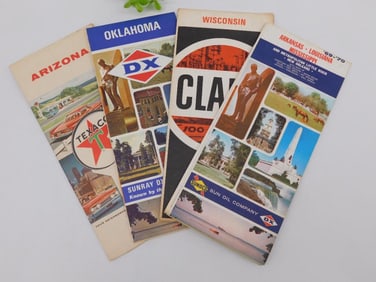 PETROLIANA STATE ROAD MAPS VINTAGE ANTIQUE