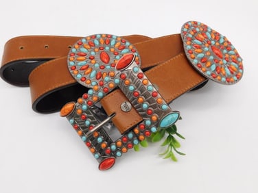 CONCHO BELT SIZE LARGE