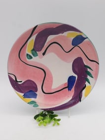 HANDPAINTED CENTERPIECE BOWL VINTAG ANTIQUE