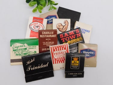 ADVERTISING MATCHBOOKS VINTAGE ANTIQUE