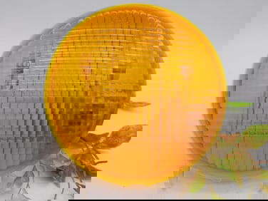 GLASS LIGHT COVER VINTAGE ANTIQUE AUTOMOBILIA