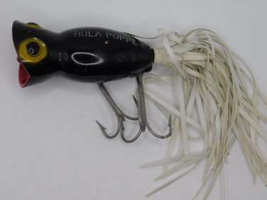 HULA POPPER LURE GAME, HUNTING, FISHING, ADVERTISING, VINTAGE, TAXIDERMY, ANTIQUE