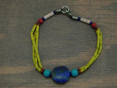 MIXED STONE BRACELET ROCK STONE LAPIDARY SPECIMEN