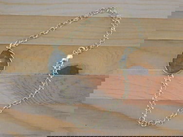 LABRADORITE STERLING SILVER BRACELET ROCK STONE LAPIDARY SPECIMEN