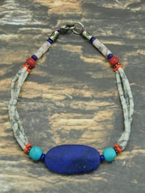 MIXED STONE BRACELET ROCK STONE LAPIDARY SPECIMEN