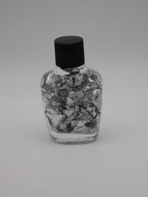 SILVER FLAKES IN BOTTLE ROCK STONE LAPIDARY SPECIMEN