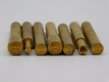 BRASS DOPS ROCK STONE LAPIDARY SPECIMEN