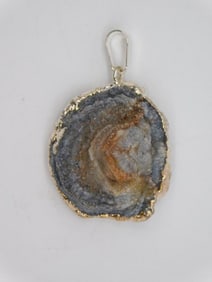 DRUZY QUARTZ PENDANT ROCK STONE LAPIDARY SPECIMEN