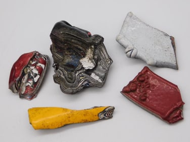 FORDITE MOTOR CITY AGATE ROCK STONE LAPIDARY SPECIMEN