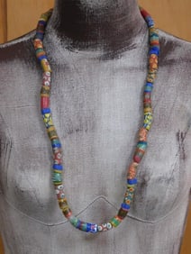 AFRICAN TRADE BEADS ROCK STONE LAPIDARY SPECIMEN