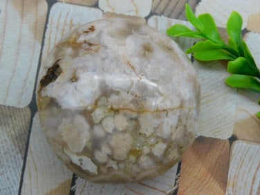 HATMANS FLOWER PETAL AGATE HEART ROCK STONE LAPIDARY SPECIMEN