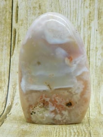 HATMANS FLOWER PETAL AGATE ROCK STONE LAPIDARY SPECIMEN