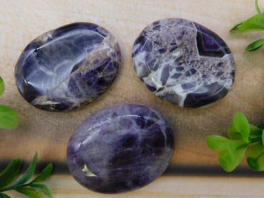 AMETHYST WORRY STONES ROCK STONE LAPIDARY SPECIMEN