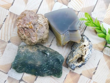 MIXED LOT ROCK STONE LAPIDARY SPECIMEN