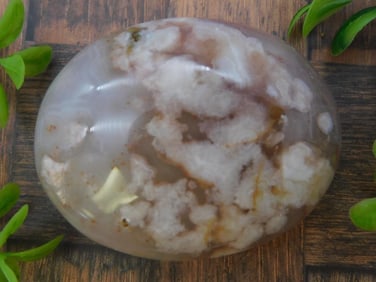 HATMANS FLOWER PETAL AGATE ROCK STONE LAPIDARY SPECIMEN