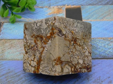 IBIS JASPER BALANCING CUBE ROCK STONE LAPIDARY SPECIMEN