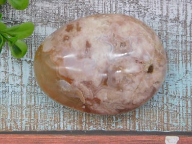 HATMANS FLOWER PETAL AGATE ROCK STONE LAPIDARY SPECIMEN