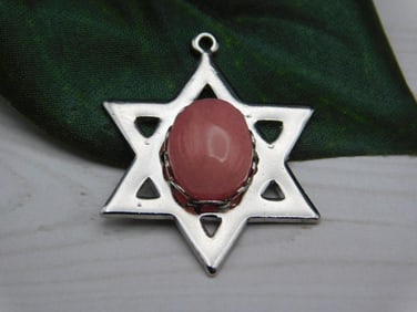 RHODOCHROSITE STAR PENDANT ROCK STONE LAPIDARY SPECIMEN