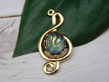 ABALONE PENDANT ROCK STONE LAPIDARY SPECIMEN