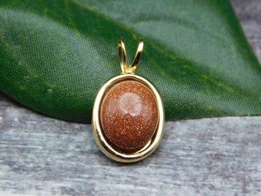 GOLDSTONE PENDANT ROCK STONE LAPIDARY SPECIMEN