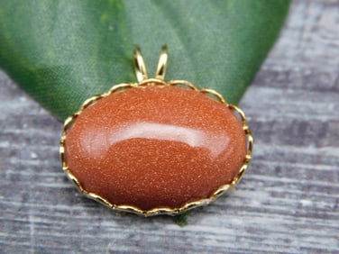 GOLDSTONE PENDANT ROCK STONE LAPIDARY SPECIMEN
