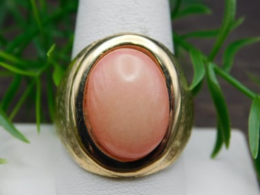 RHODOCHROSITE RING ROCK STONE LAPIDARY SPECIMEN