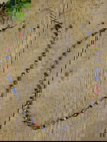 AFRICAN TRADE BEADS ROCK STONE LAPIDARY SPECIMEN