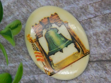 Oval Liberty Bell Decorative Piece