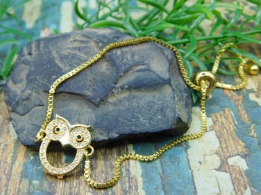 GENUINE STONE ADJUSTABLE BRACELET ROCK STONE LAPIDARY SPECIMEN