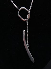 STERLING SILVER PULL THROUGH NECKLACE