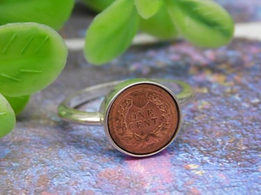 STERLING SILVER MINI COIN RING