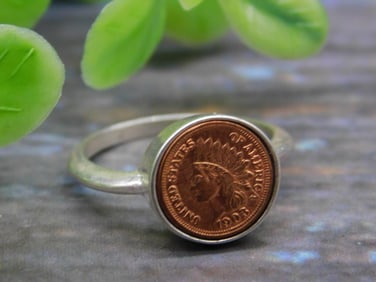 STERLING SILVER MINI COIN RING
