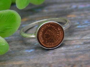 STERLING SILVER MINI COIN RING