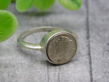 STERLING SILVER MINI COIN RING