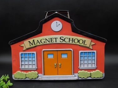 Magnet School Tin Box With Alphabet Cards Set