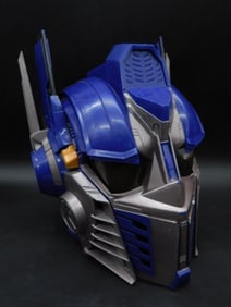 OPTIMUS PRIME Blue and Silver Toy Helmet with Electronic Features