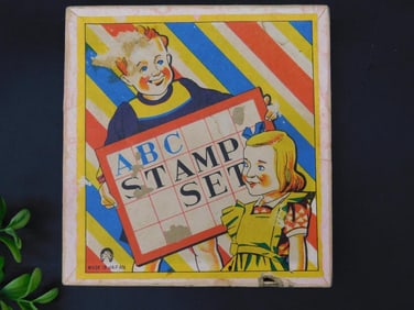 ABC Stamp Set in Original Box with Accessories