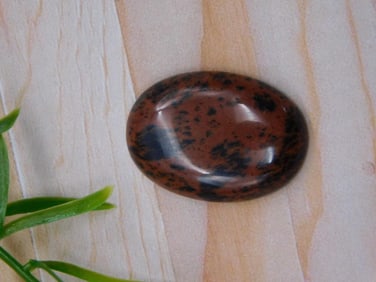 MAHOGANY OBSIDIAN CABOCHON ROCK STONE LAPIDARY SPECIMEN